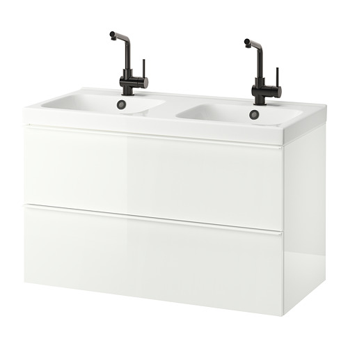 GODMORGON/ODENSVIK, wash-stand with 2 drawers