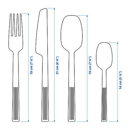 JUSTERA 24-piece cutlery set