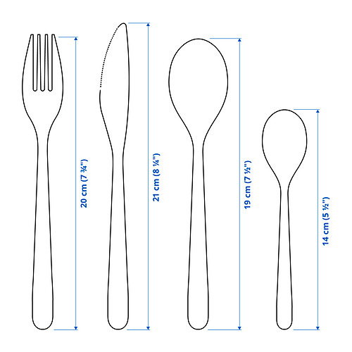 FÖRNUFT 24-piece cutlery set