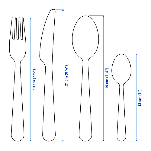 DRAGON 24-piece cutlery set