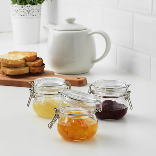 KORKEN, jar with lid