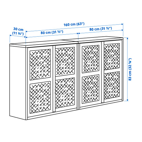 IVAR cabinet with doors