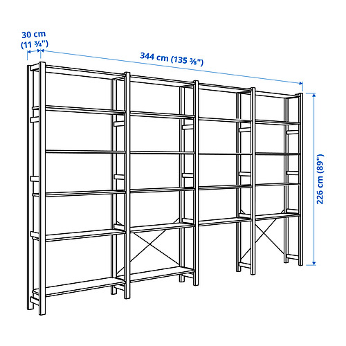 IVAR 4 sections/shelves