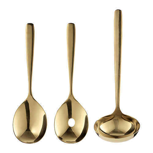 TILLAGD 3-piece serving utensil set