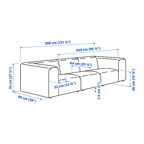 STOCKHOLM 2025 4-seat sofa