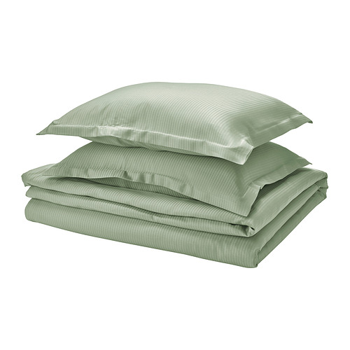 LÄKEVÄNDEROT, duvet cover and 2 pillowcases