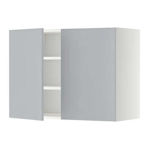 METOD wall cabinet with shelves/2 doors