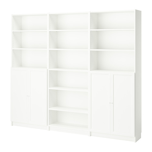 BILLY/OXBERG, bookcase combination with doors