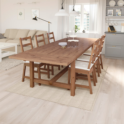 NORDVIKEN/NORDVIKEN, table and 6 chairs