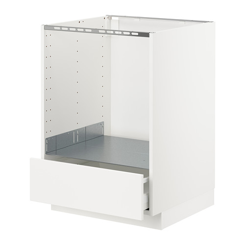 METOD/MAXIMERA, base cabinet for oven with drawer