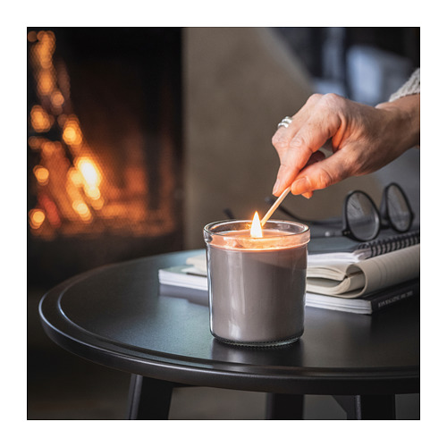 ENSTAKA, scented candle in glass