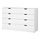 NORDLI, chest of 8 drawers