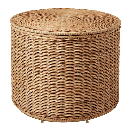 TOLKNING, pouffe with storage
