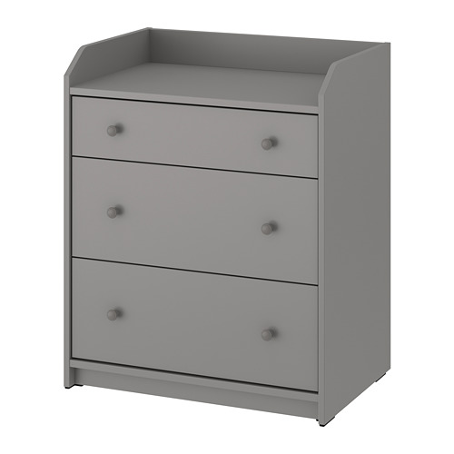HAUGA, chest of 3 drawers