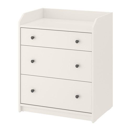 HAUGA, chest of 3 drawers