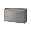 HAUGA chest of 6 drawers 