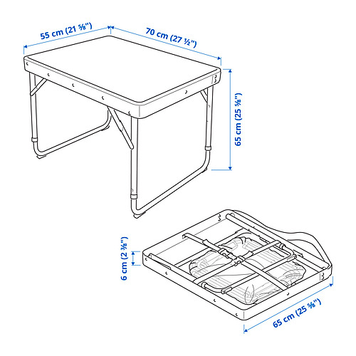 STRANDÖN folding table set