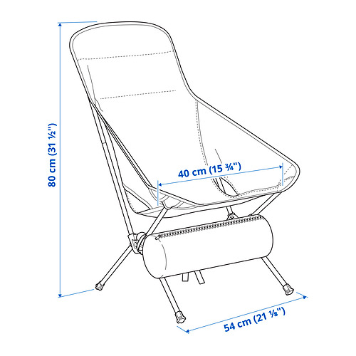 STRANDÖN folding chair