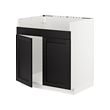 White-black stained