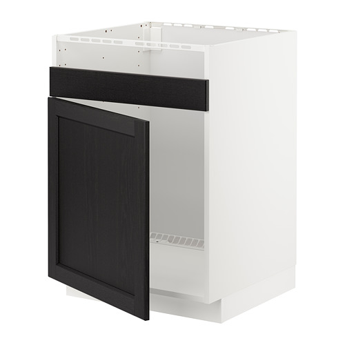 METOD, base cab f HAVSEN single bowl sink