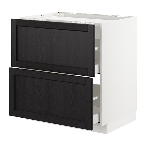 METOD/MAXIMERA base cab f hob/2 fronts/2 drawers