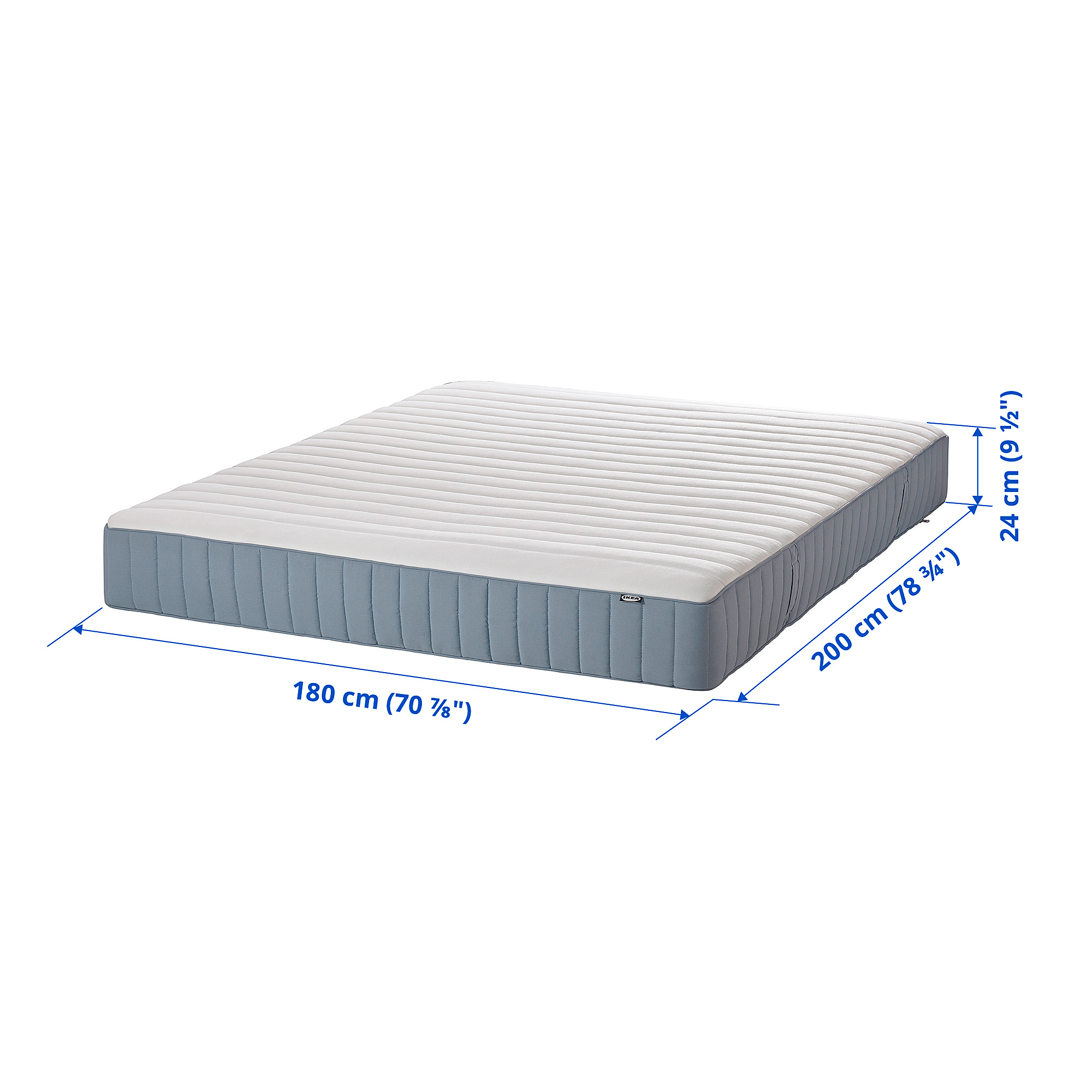IKEA HÖVÅG スプリングマットレス 160x200cm HÖVÅG pocket mattress medium hard / dark gray 160x200 cm