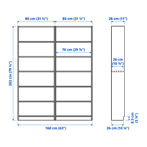 BILLY bookcase combination