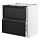 METOD/MAXIMERA, base cab f sink+2 fronts/2 drawers