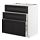 METOD/MAXIMERA, base cab f sink+3 fronts/2 drawers