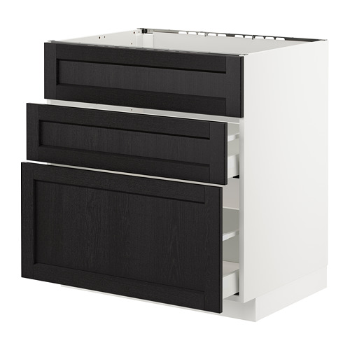 METOD/MAXIMERA base cab f sink+3 fronts/2 drawers