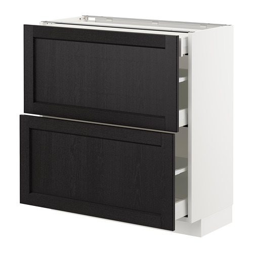 METOD/MAXIMERA base cab with 2 fronts/3 drawers