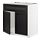 METOD, base cabinet f sink w 2 doors/front