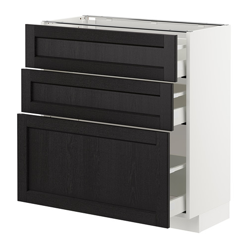 METOD/MAXIMERA base cabinet with 3 drawers