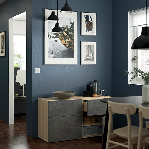 BESTÅ, storage combination w doors/drawers