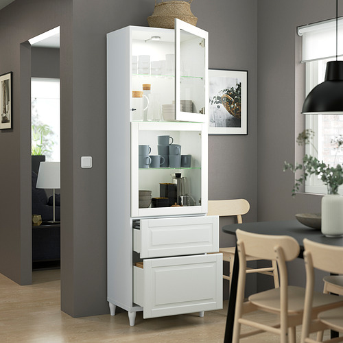 BESTÅ, storage combination w glass doors