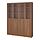 BILLY/OXBERG, bookcase comb w panel/glass doors