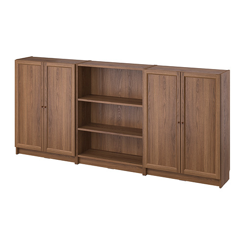 BILLY/OXBERG, bookcase combination with doors