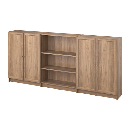BILLY/OXBERG, bookcase combination with doors