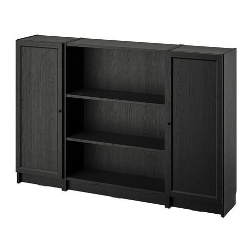 BILLY/OXBERG, bookcase combination with doors