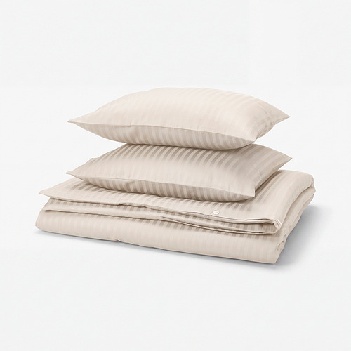 NATTJASMIN duvet cover and 2 pillowcases