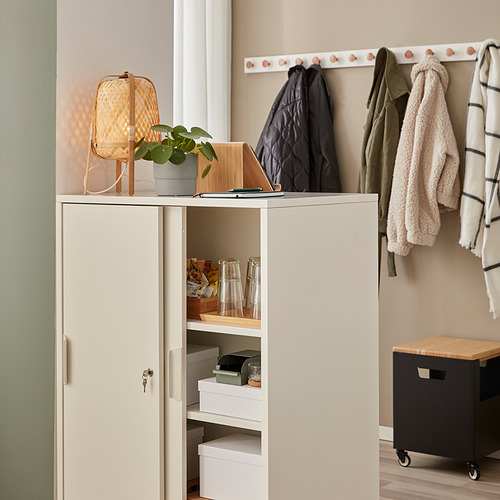 TROTTEN, cabinet with sliding doors