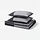 BRUNKRISSLA, duvet cover and 2 pillowcases