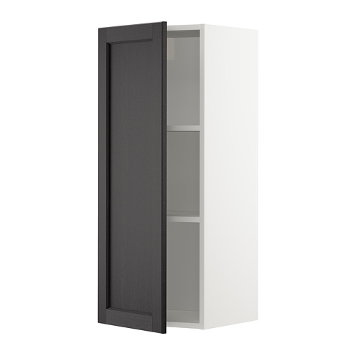 METOD wall cabinet with shelves
