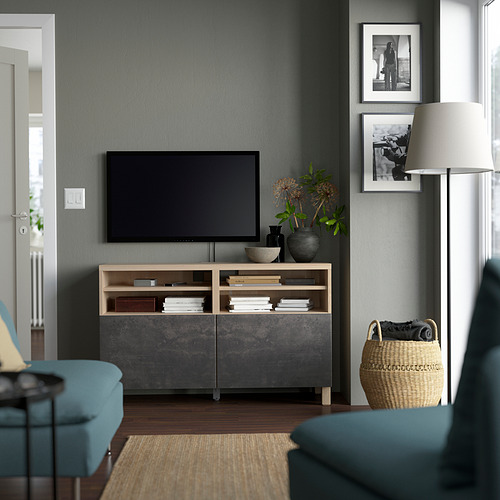 BESTÅ, TV bench with doors