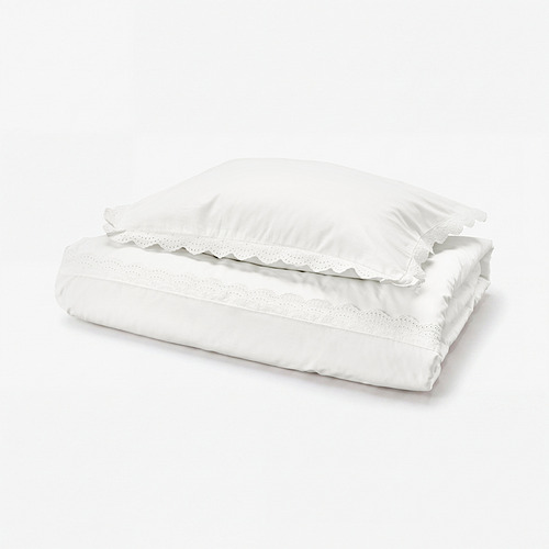 BIRGITTARÖNN, duvet cover and pillowcase