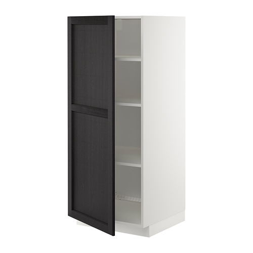 METOD high cabinet with shelves