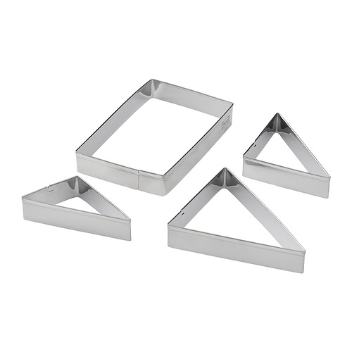 LÄTTBAKAD, cookie cutter, set of 4