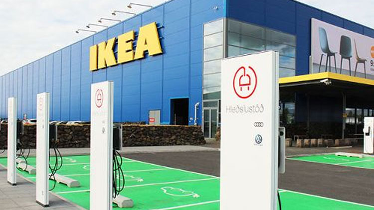 Electric charging station IKEA
