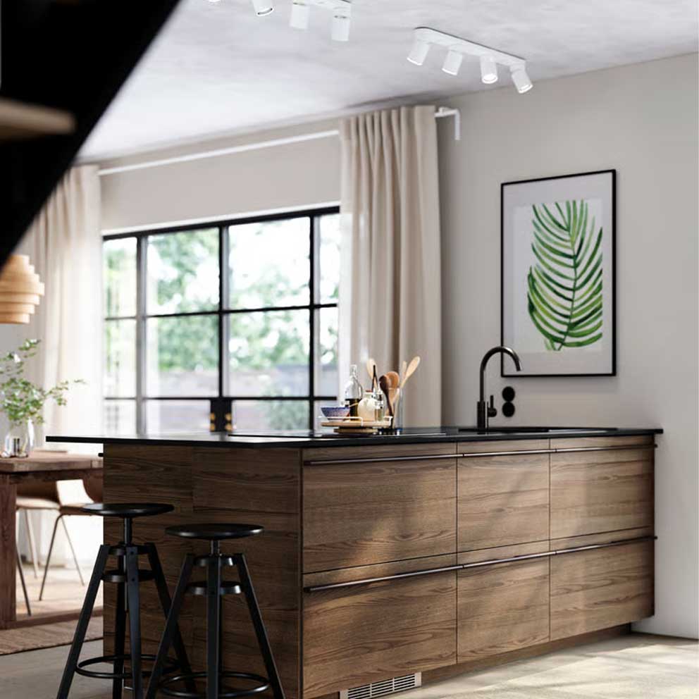 STENSTA dark brown ash veneer