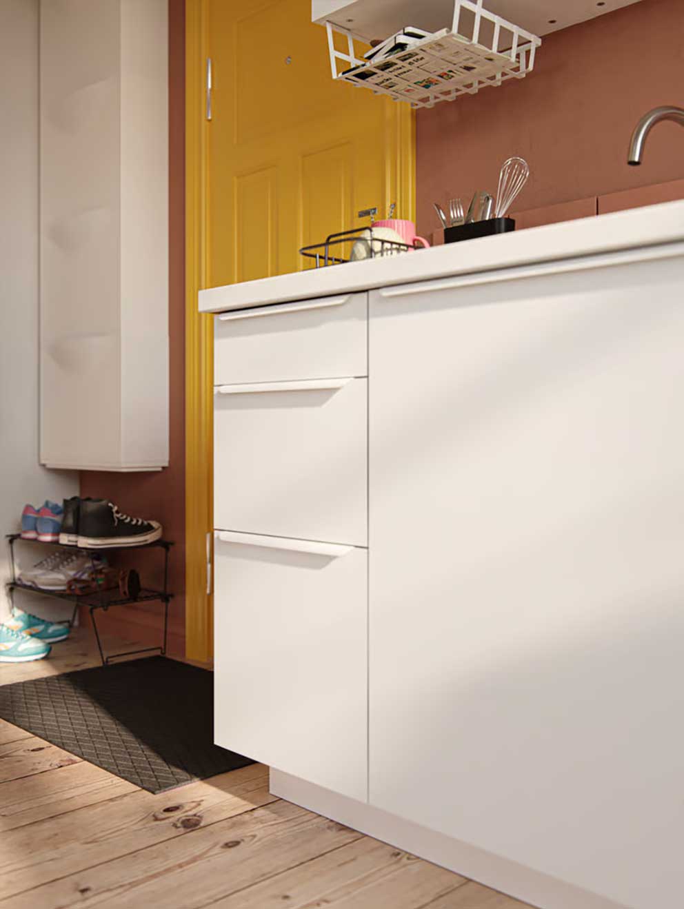VALLSTENA matt white kitchen
